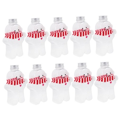 Napełnianie przezroczystych butelek na wodę 10 zestawów
