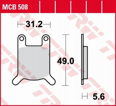 ZAPATAS DE FRENADO TRW MCB508  