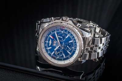 BREITLING BENTLEY 6.75 CHRONOGRAPH BLUE A44362 AUTOMATIC 48MM