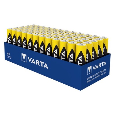 Bateria cynkowo-węglowa Varta AAA (R3) 60 szt.