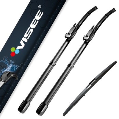 WIPER BLADES VISEE FRONT + REAR FOR PEUGEOT 307 10.2004 -05.2008  