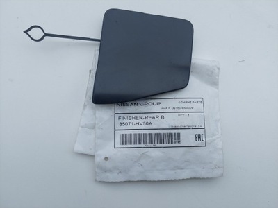 Nissan qashqai 17- lift заглушка фаркоп бампер задняя фото №1