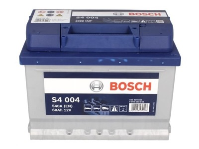 BATERÍA BOSCH S4 004 (60AH/540A, DERECHA +, B13)  