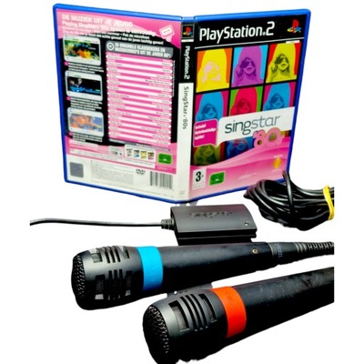 Zestaw Mikrofony SingStar do PlayStation, PS2, PS3, USB + gra i torba