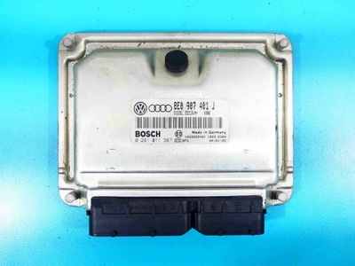 КОМП'ЮТЕР КОМПЛЕКТ AUDI A4 B6 8E0907401J, 0281011387