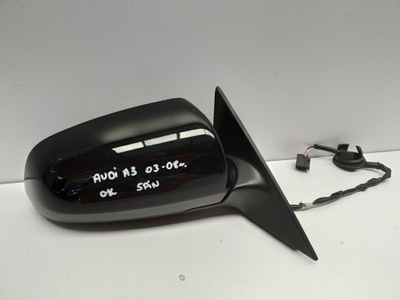 Audi a3 5d sportback дзеркало праве 5pin 8p чорні фото №1