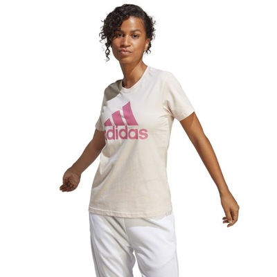 Koszulka adidas Big Logo Tee IB9455 beżowy M