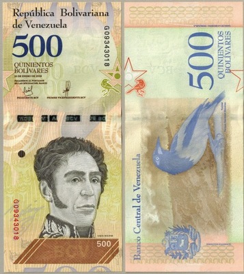 Wenezuela 500 Bolivares 2018 P-108a UNC