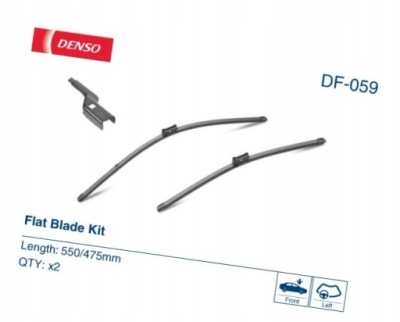 Щетки дворник 550+475 плоское - denso df-059 фото №1