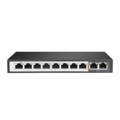 Switch Perses 8X EX-SG1008PE 10/100/1000M TX PoE AT/AF, 2X GE SFP Full