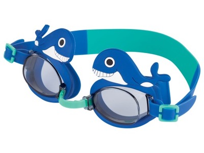 Okulary OKULARKI do Pływania dla Dzieci Wygodne Crivit RYBKA WIELORYB 3+