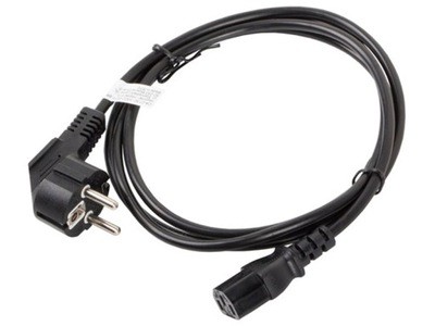 Kabel zasilający CEE 7/7 - IEC 320 C13 1.8M czarny