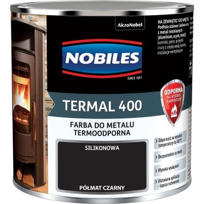 TERMAL 400 Farba żaroodporna 0,7L 500*C CZARNY