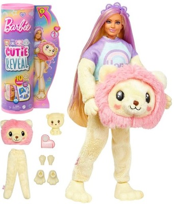 Barbie Lalka Cutie Reveal Lew Zwierzątko