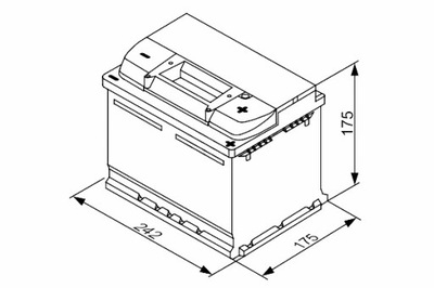 BOSCH АККУМУЛЯТОР BOSCH 12V 53AH 500A S3 P + 1 242X175X175 B13