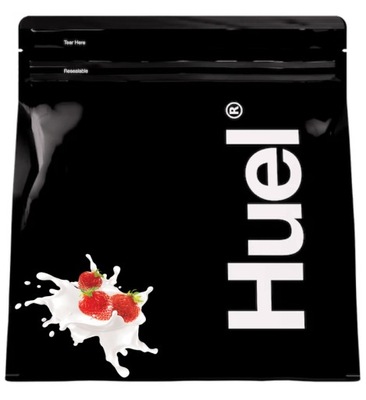 HUEL Black Edition wysokobiałkowy Truskawki ze śmietaną 17 posiłków +miarka