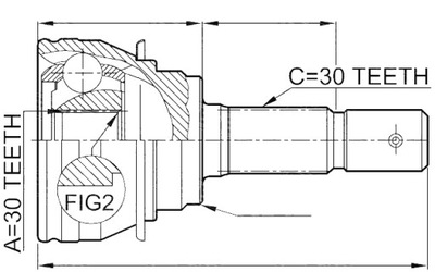 TOYOTA 4343060060 43430-60060 ШАРНІР ЗОВНІШНІЙ