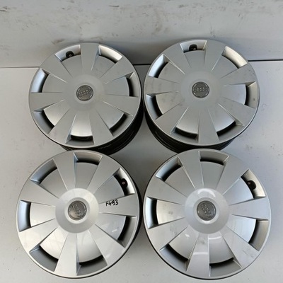 LLANTAS 5X112 16 AUDI A4 A6 + TAPACUBOS 4 PIEZAS (F493)  