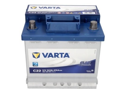 АККУМУЛЯТОР VARTA 52AH 12V 470A (БЕЗ ZDANIA STAREGO) NAJNOWSZA PRODUKCJA