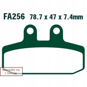 КОЛОДКИ ТОРМОЗНЫЕ EBC FA256HH