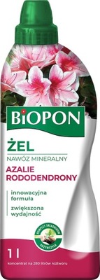 BiOPON ŻEL nawóz do RODODENDRONÓW AZALII i RÓŻANECZNIKÓW 1L