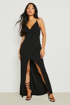 BOOHOO SUKIENKA NA RAMIĄCZKACH V-NECK 8AW NG2__M