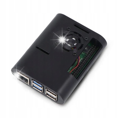 Akcesoria do Raspberry Pi 4 Model B TICTID OBUDOWA Wentylator Zasilacz 5V