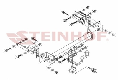 BARRA DE REMOLQUE GANCHO DE REMOLQUE RENAULT CLIO II (3/5D) 03/98-06/01  