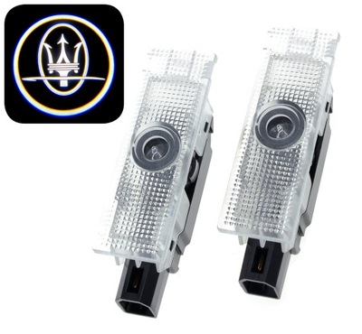 MASERATI DIODO LUMINOSO LED PROYECTOR LOGOTIPO HD PREMIUM LEVANTE QUATTROPORTE GRECALE GHIBLI  