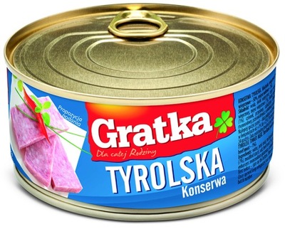 TYROLSKA KONSERWA mielonka wieprzowa GRATKA 300g