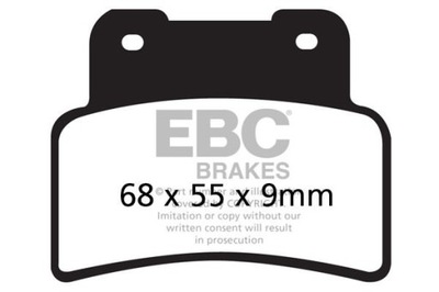 КОЛОДКИ ТОРМОЗНЫЕ EBC SFA432 SKUTEROWE (КОМПЛЕКТ. NA 1 ДИСКИ ТОРМОЗНЫЕ)