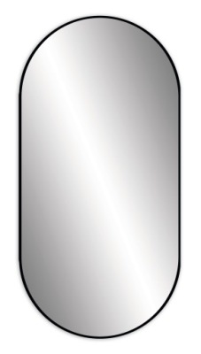 LUSTRO OWAL 80x40 ALUMINIOWA RAMA LOFT + UPOMINEK