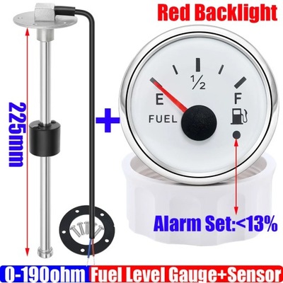 0-190 OHM ДАТЧИК РІВНЯ ПАЛИВА + 52MM ПОКАЖЧИК РІВНЯ ПАЛИВА Z OS~29074
