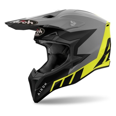 CASCO ENDURO AIROH WRAAAP RELOADED SZARO-ZOLTY FLUO MATE TAMAÑO M  