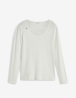 32/34 DAMSKI SWETER BIAŁY xud