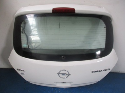 Opel corsa d 3d задняя крышка багажника багажника белый z474 фото №1