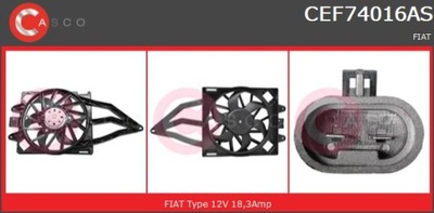 Вентиляторы радиатора casco cef74016as фото №1