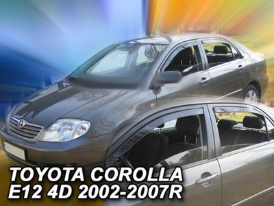 DEFLECTORES HEKO TOYOTA COROLLA E12 E13 2002-07 4 PIEZAS  