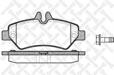 ZAPATAS DE FRENADO MERCEDES SPRINTER 3-T 09-18 PARTE TRASERA  