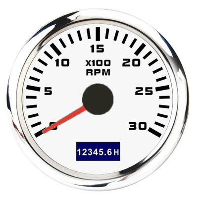 3000-8000 RPM TACHO METER 52MM POINTER TACHOMETER GAUGE WITH RED BAC~77785