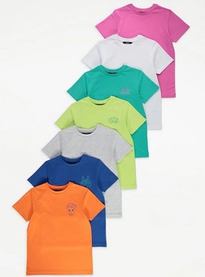 7-pack T-SHIRT COLORING George 9-10L