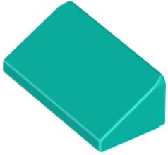 LEGO 1X2 SKOS DARK TURQUOISE NR. 85984 - 10SZT.