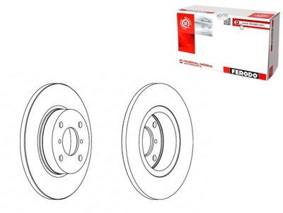 Гальмівні диски гальмівні 2szt. перед opel agila suzuki wagon r wagon r + фото №1