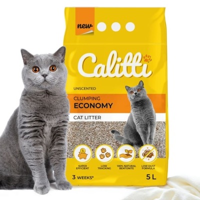 CALITTI - Żwirek bentonitowy zbrylający ECONOMY 5l