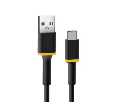2x Kabel Przewód Reinston EKT38 USB - USB-C 3 metry Czarny