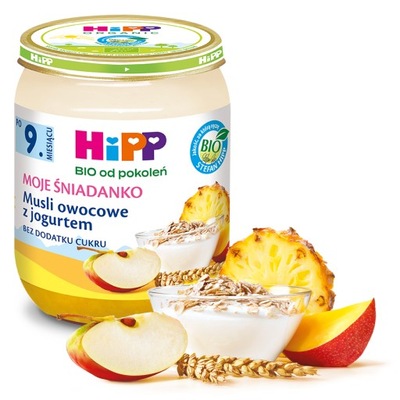 HiPP Musli owocowe z jogurtem BIO, 160g