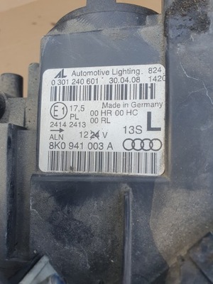 ФАРА ФАРА ЛЕВЫЙ ПЕРЕД AUDI A4 B8 8K0941003A