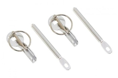 Заскочки капот slide silver фото №1