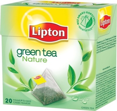 Herbata LIPTON piramidki zielona 20 torebek