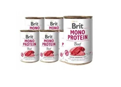 BRIT Mono Protein BEEF wołowina 6x400g